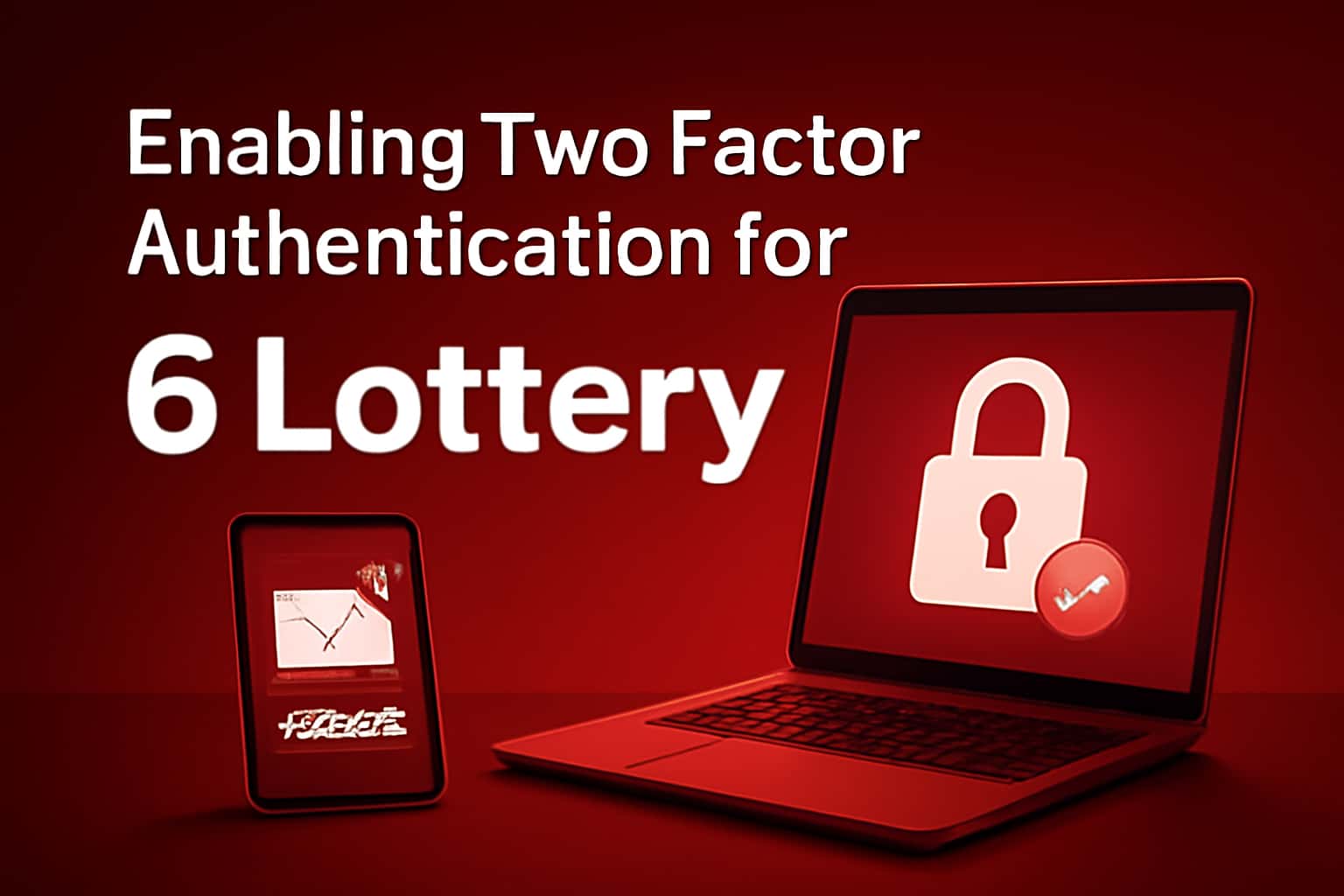 An educational representation illustrating Two Factor Authentication for 6 Lottery.