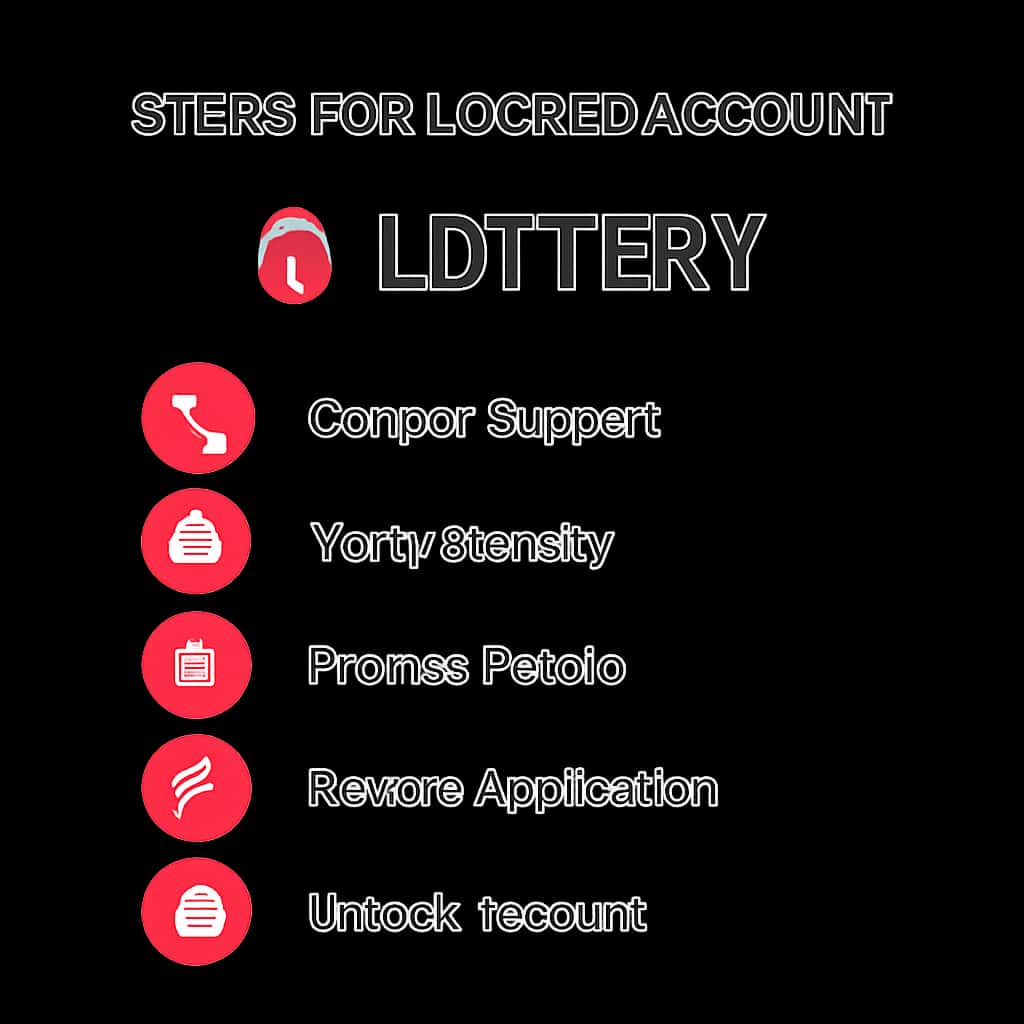 Illustration depicting the process of unlocking a 6 Lottery account.