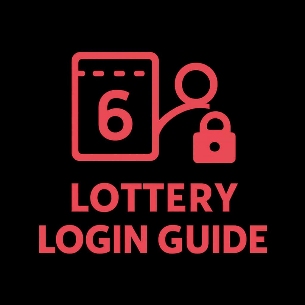 Badge representing the 6 Lottery Login Guide.