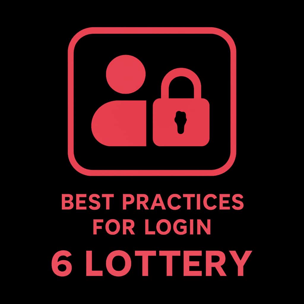 An icon representing the guidelines for secure login to 6 Lottery.