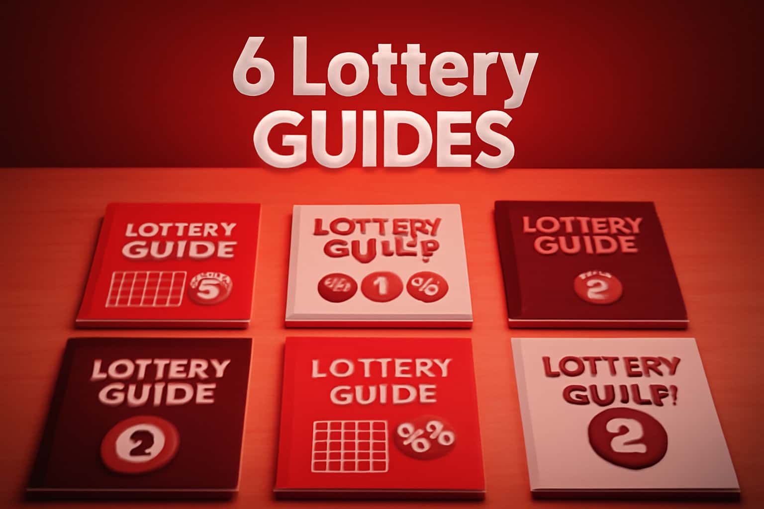 An informational display about 6 Lottery Guides on a high-tech background.
