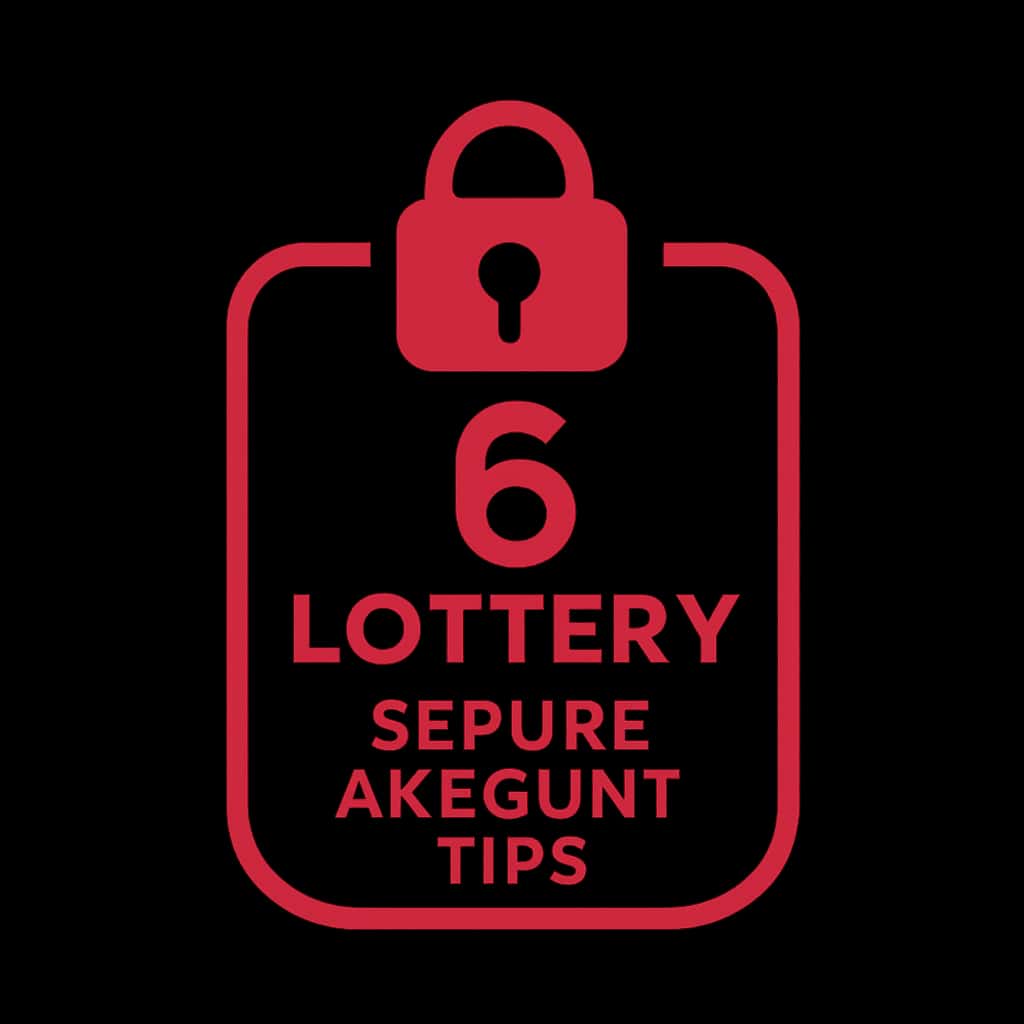 An icon representing secure lottery account tips.