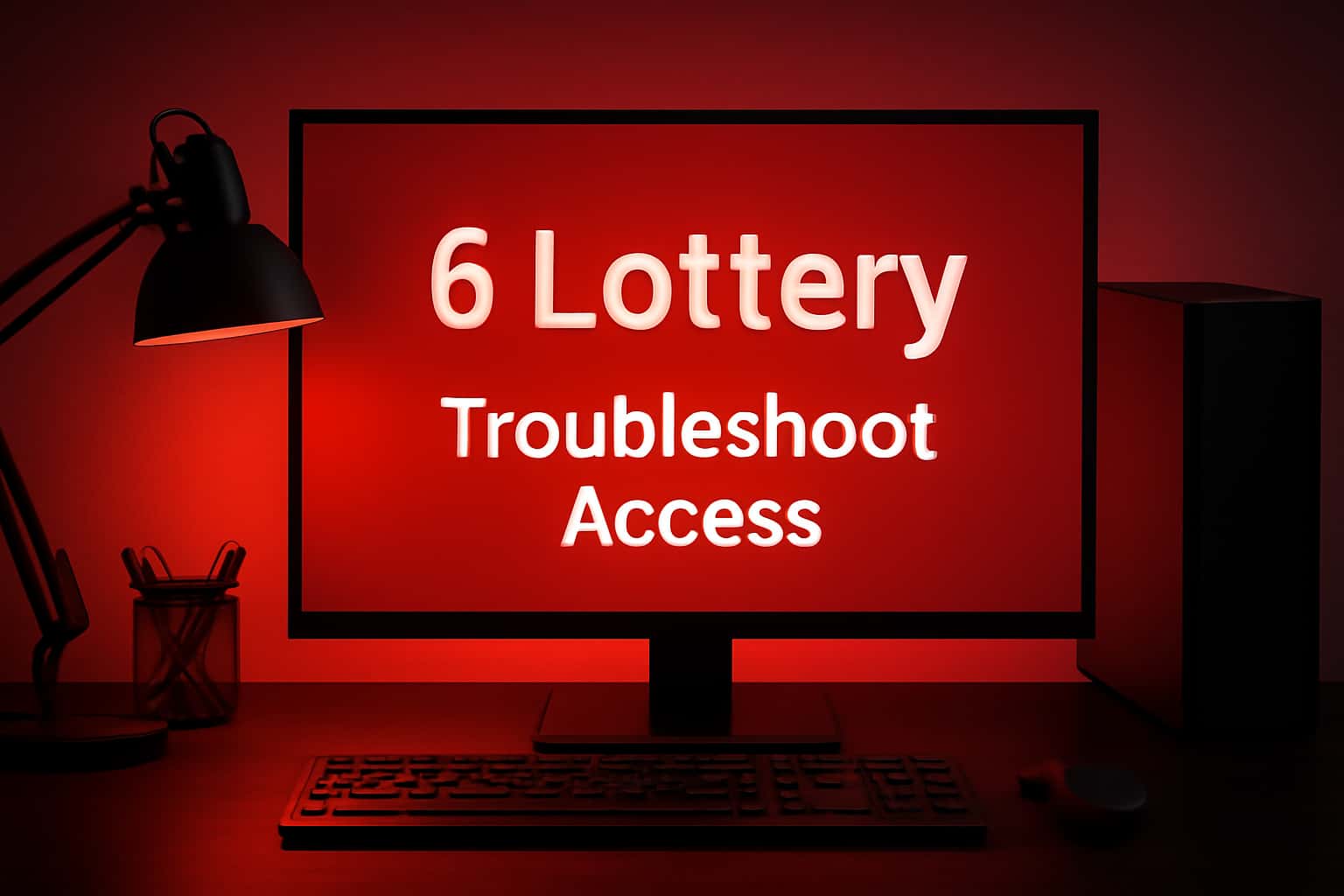 An informative scene depicting Troubleshoot 6 Lottery Access.
