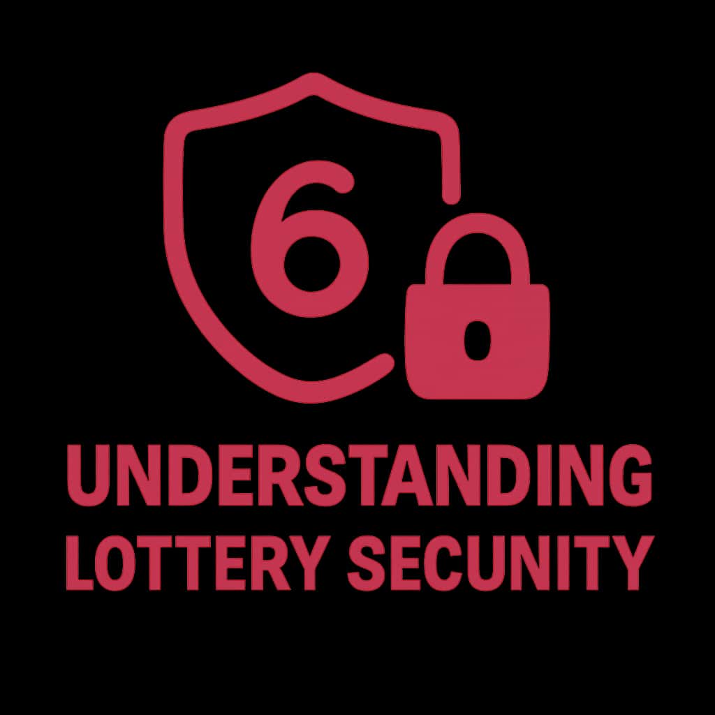 A badge representing security guidelines for 6 Lottery.